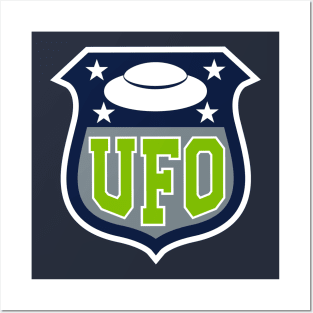 UFO Shield Posters and Art